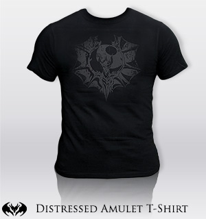 DragonFable HeroMart distressed amulet shirt